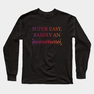 Super easy barely an inconvenience - Screen Rant Pitch meeting | Ryan George | Funny meme Long Sleeve T-Shirt